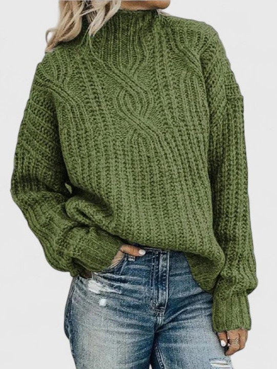 Chunky Cable Knit Sweater for Women