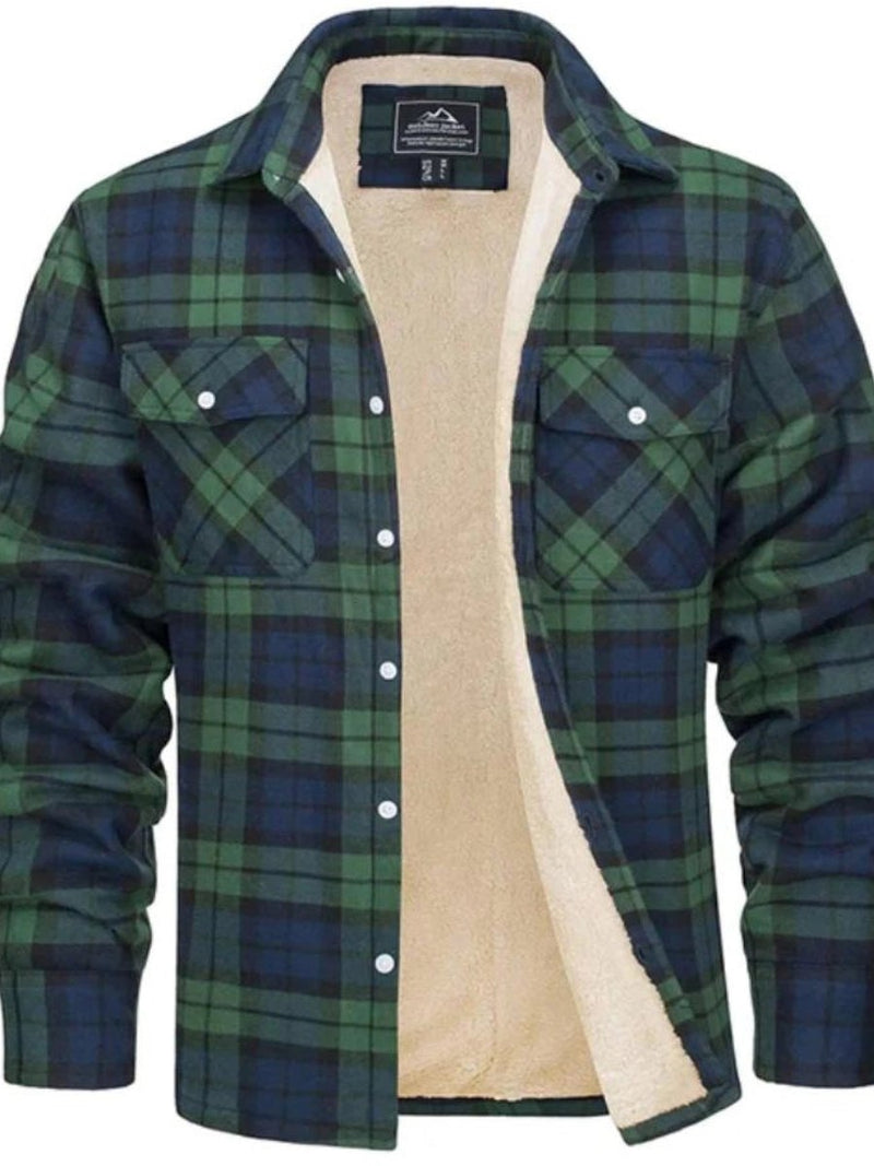 Sherpa Lined Shirt Jacket for Men