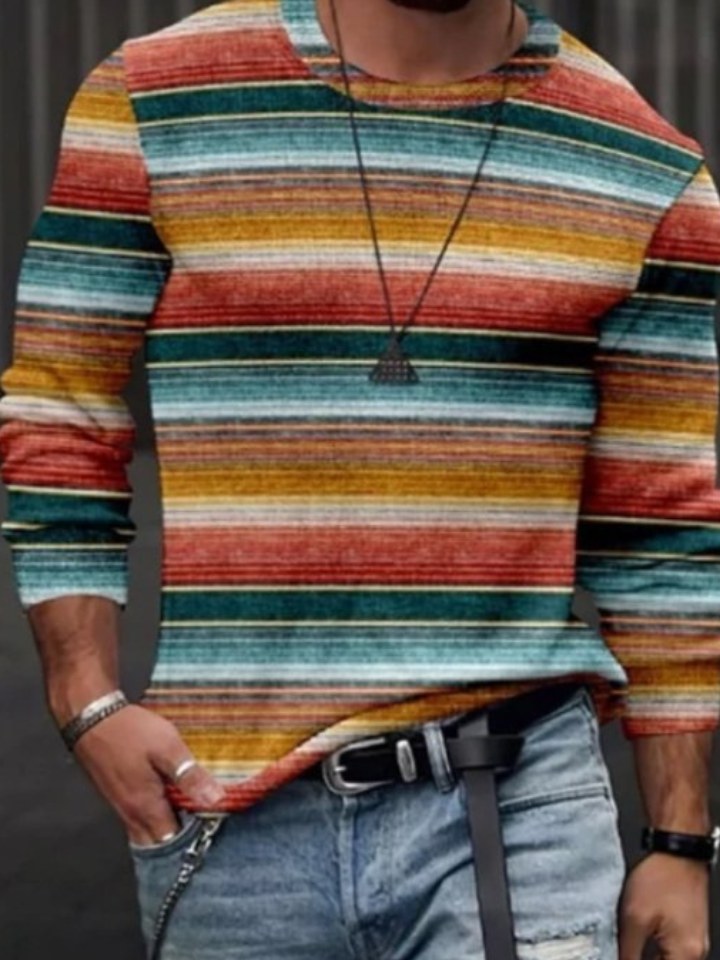Striped Sweatshirt for Men