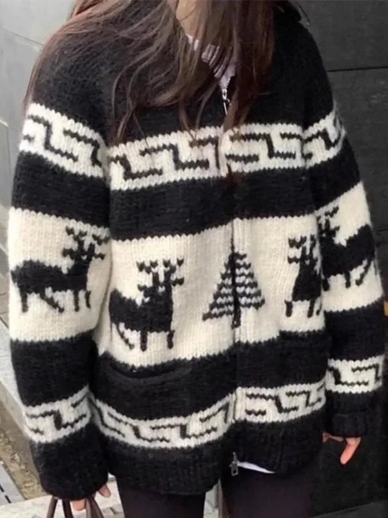 Vintage Christmas Jacket for Women