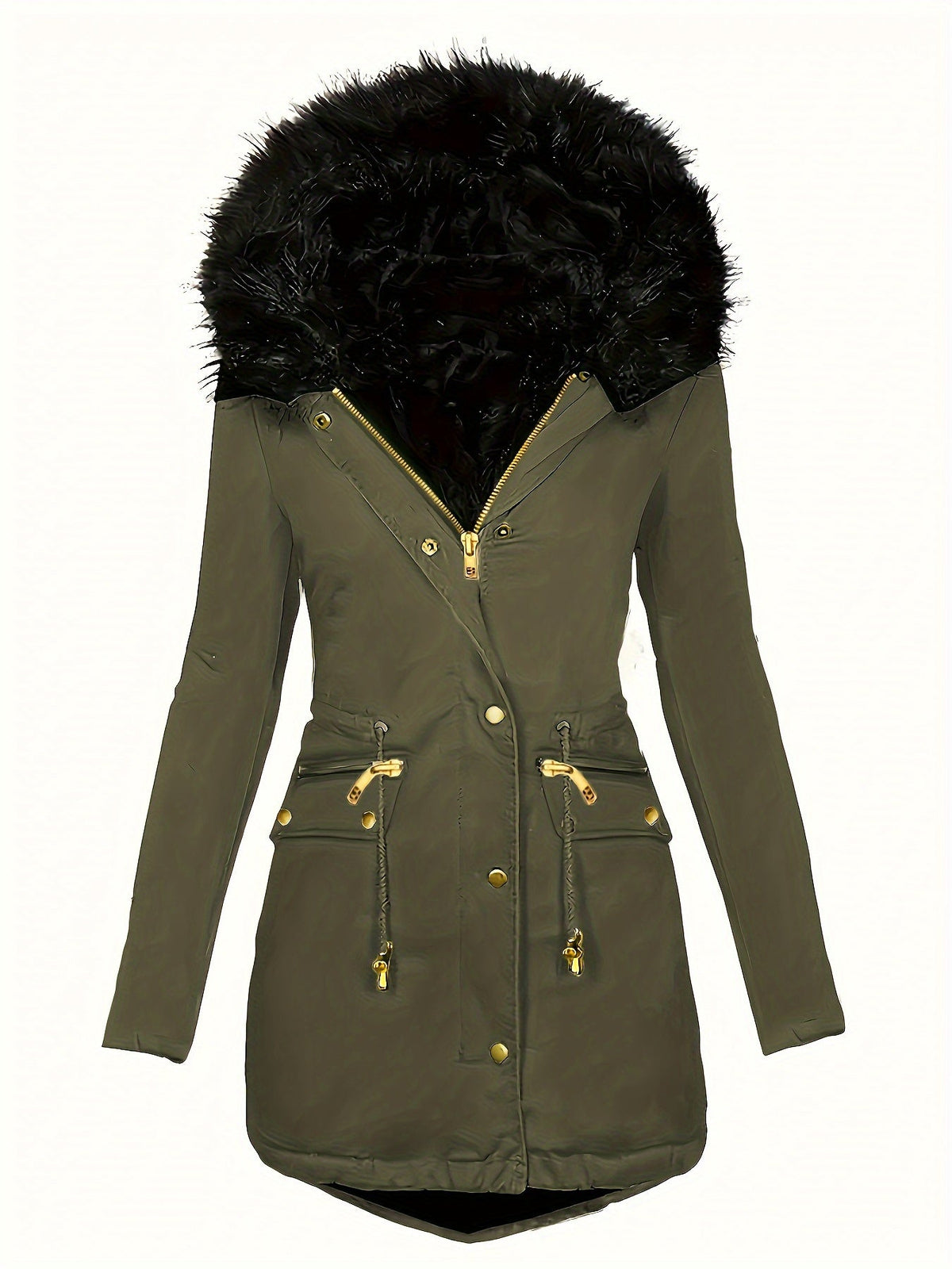 Zip Up Parka for Women