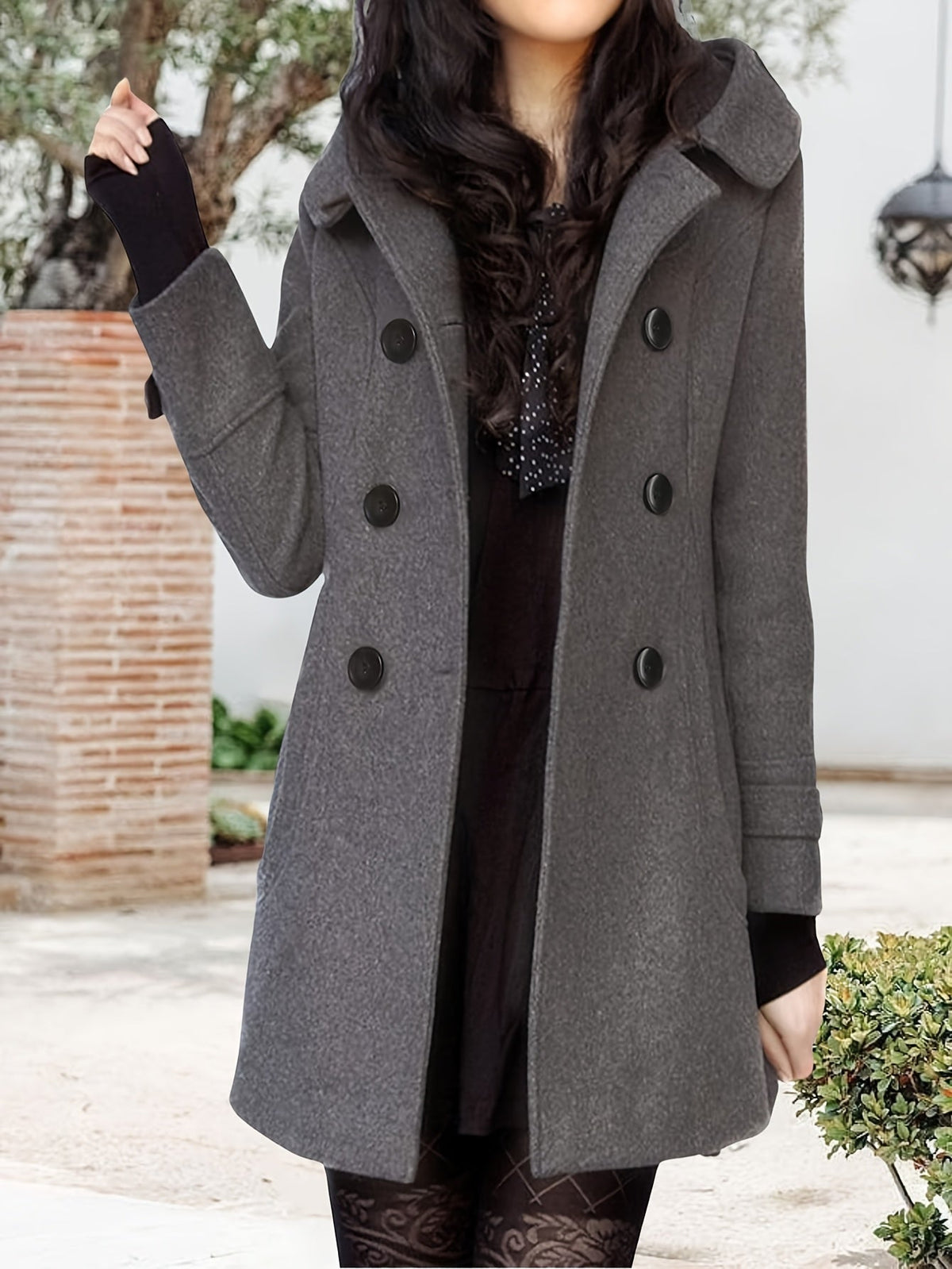 Double Breasted Coat for Women
