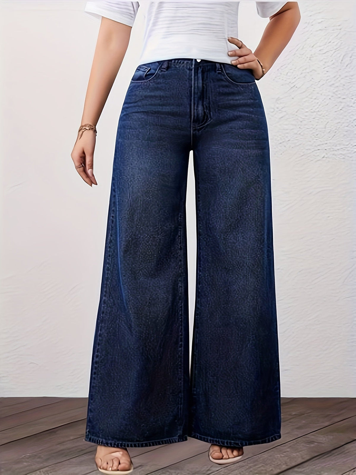 High Waisted Wide Leg Jeans for Women