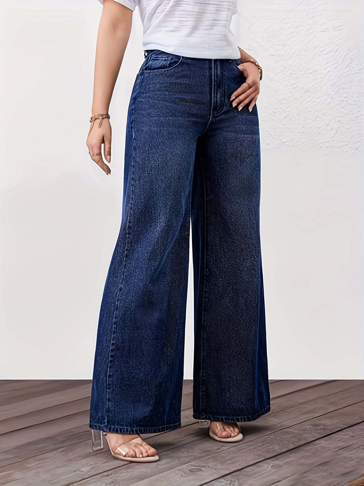High Waisted Wide Leg Jeans for Women