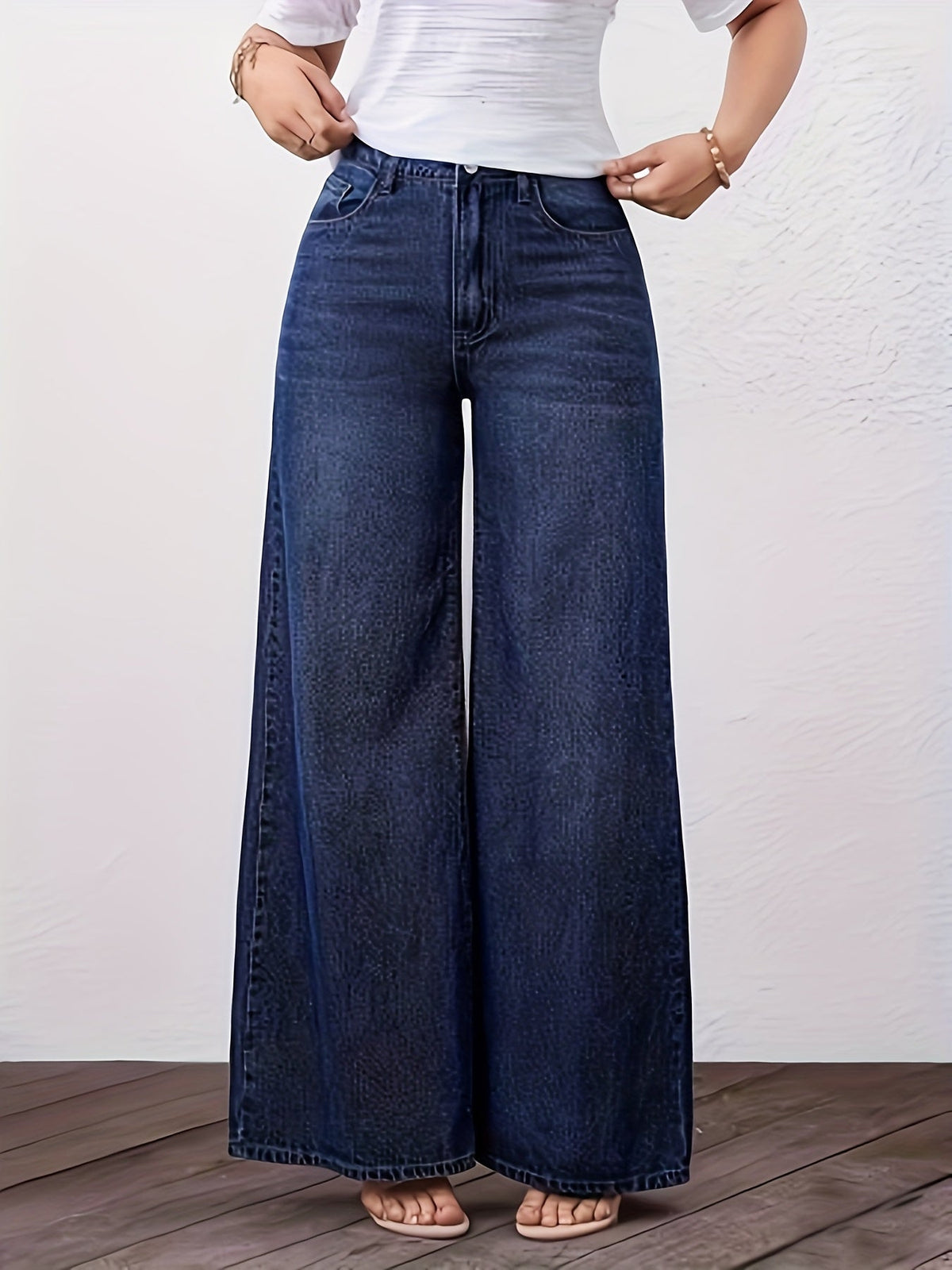 High Waisted Wide Leg Jeans for Women