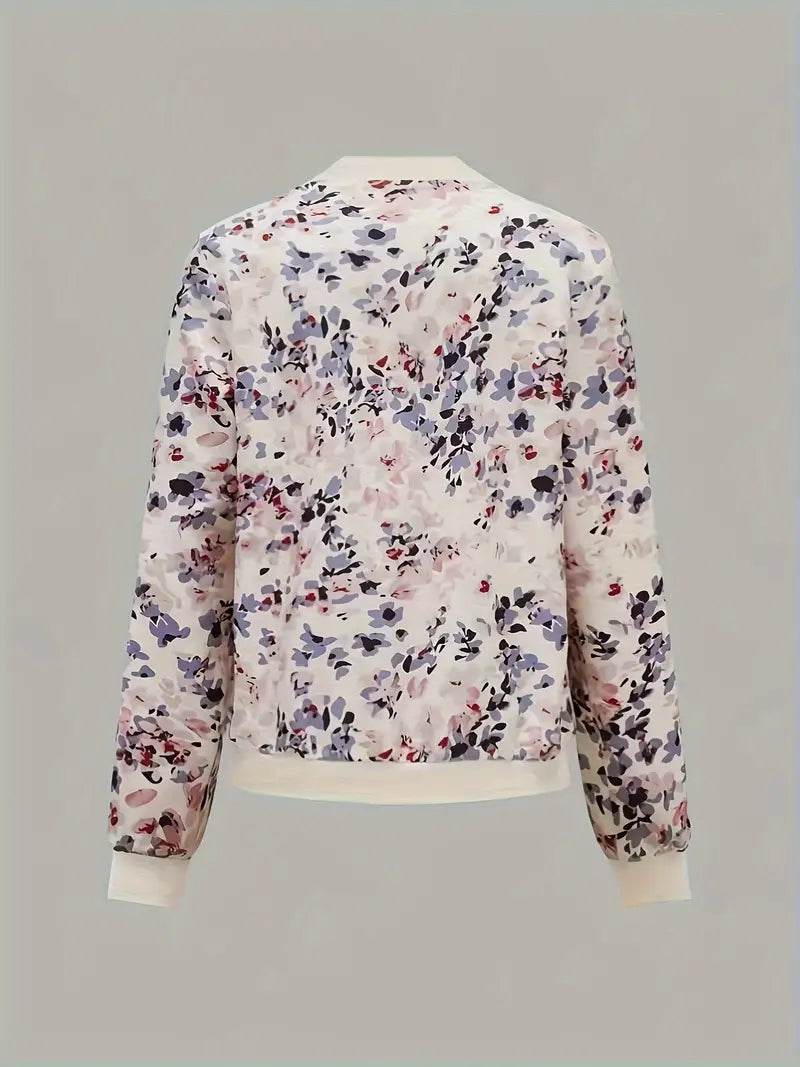 Printed Bomber Jacket for Women