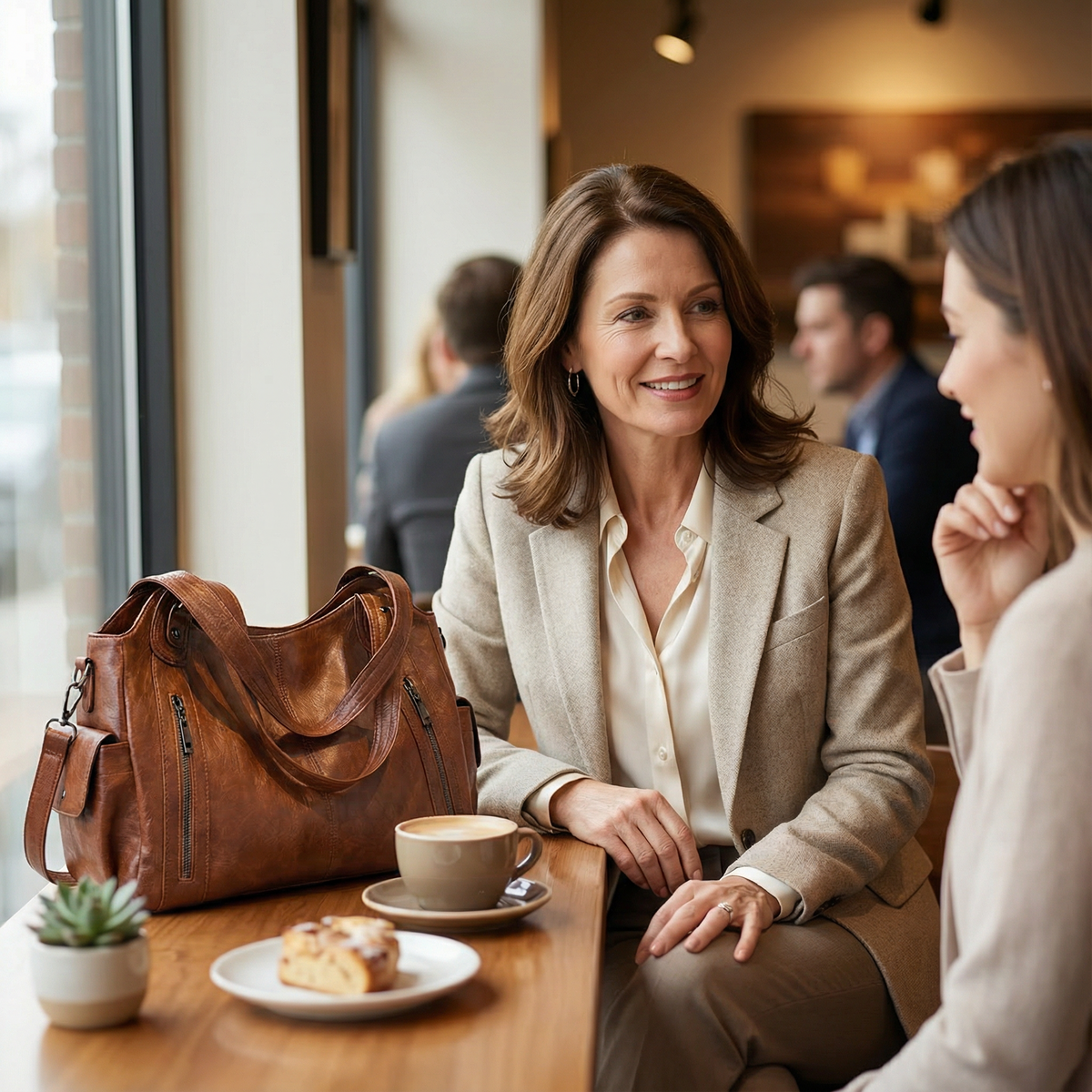 Vegan Leather Everyday Tote for Women