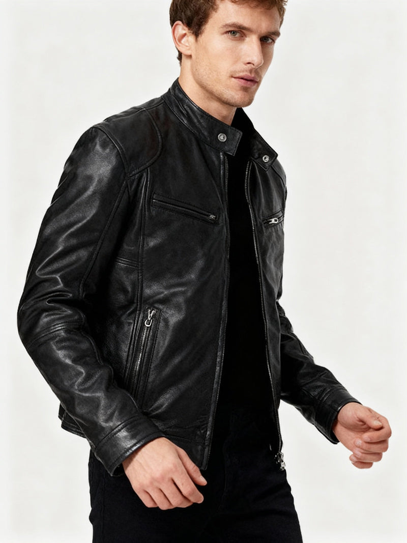 Stand Collar Jacket for Men