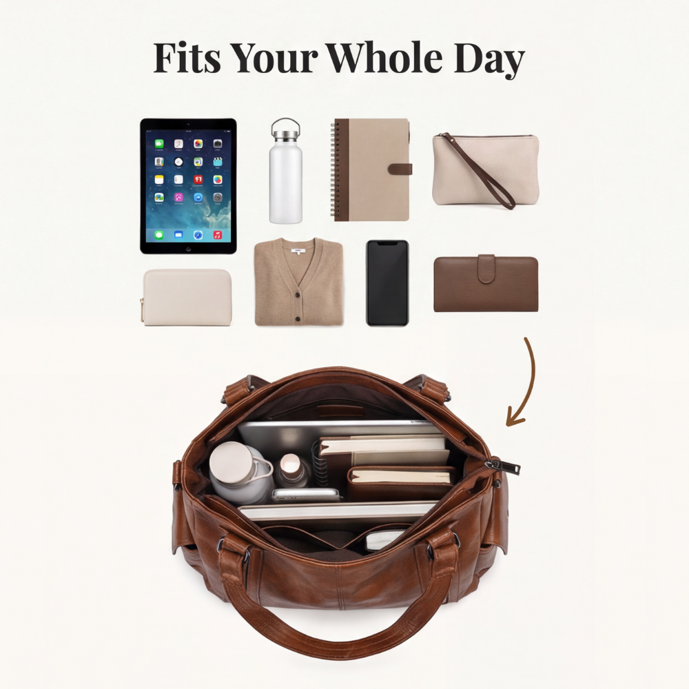 Vegan Leather Everyday Tote for Women