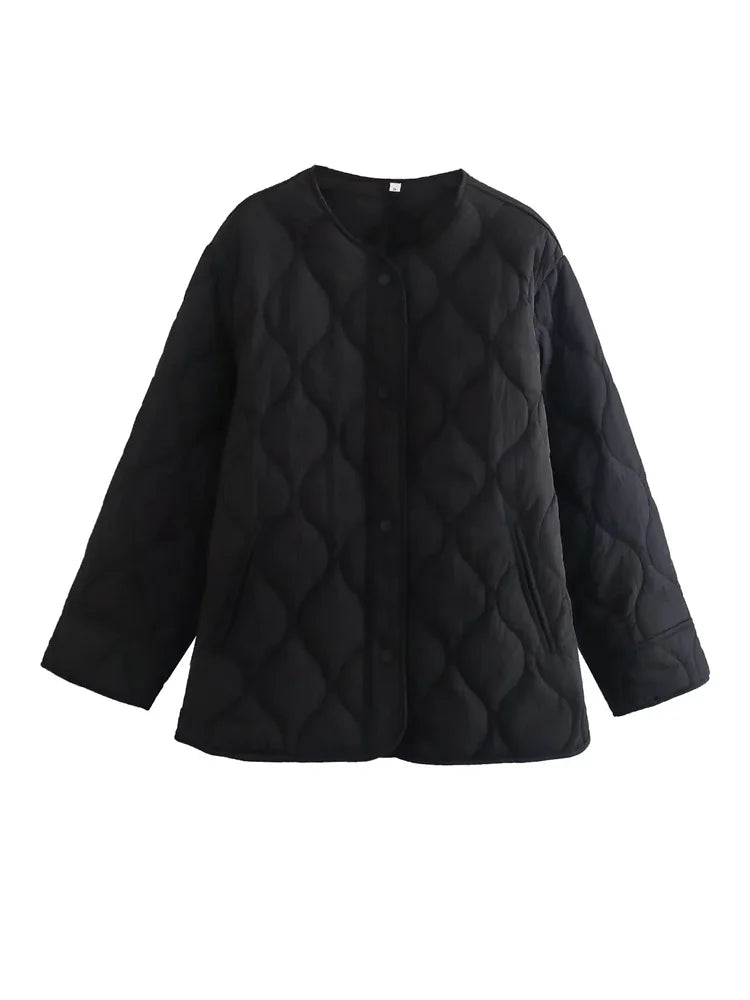 Oversized Quilted Jacket for Women