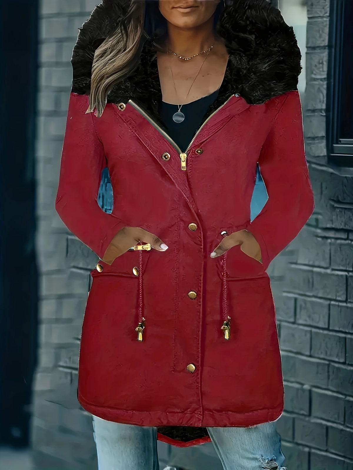 Zip Up Parka for Women