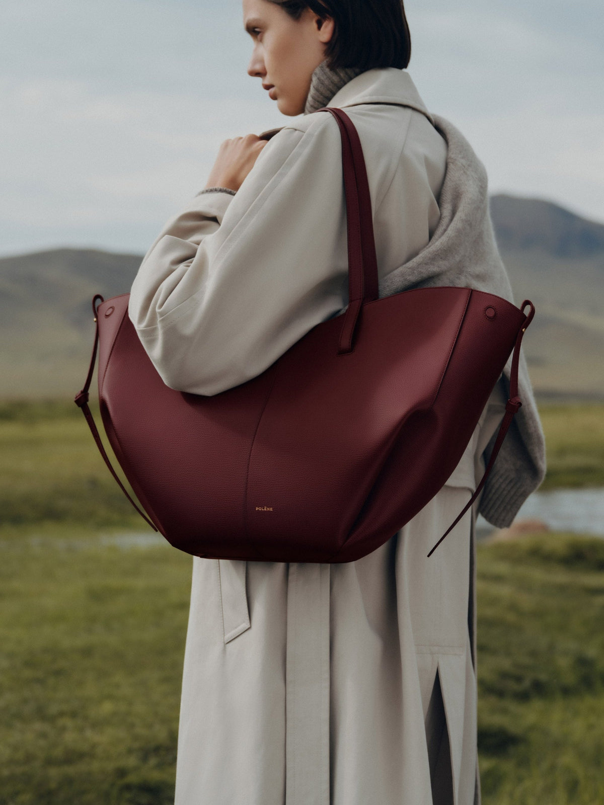 Black Cherry Large Tote Bag for Women