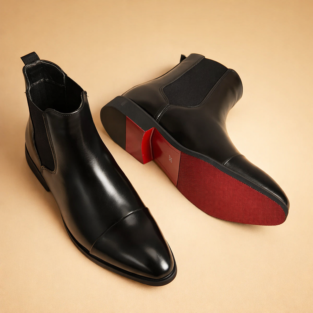 Cap Toe Chelsea Boots for Men