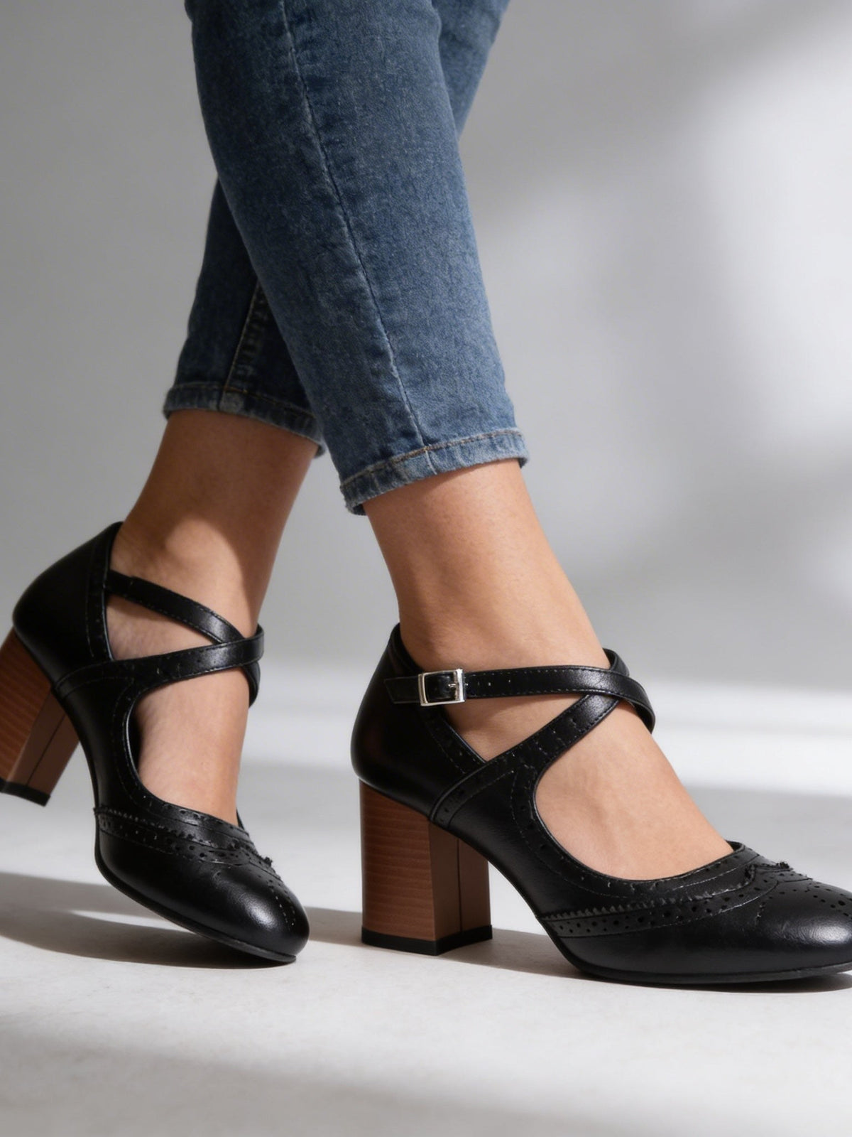 Block Heel Loafers for Women
