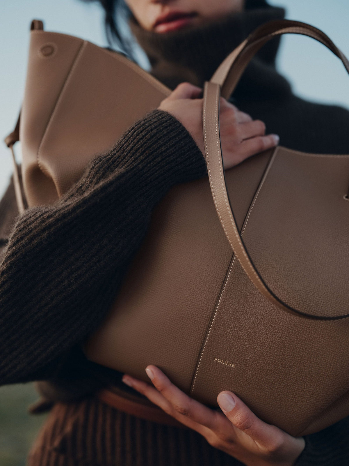 Brown Large Tote Bag for Women