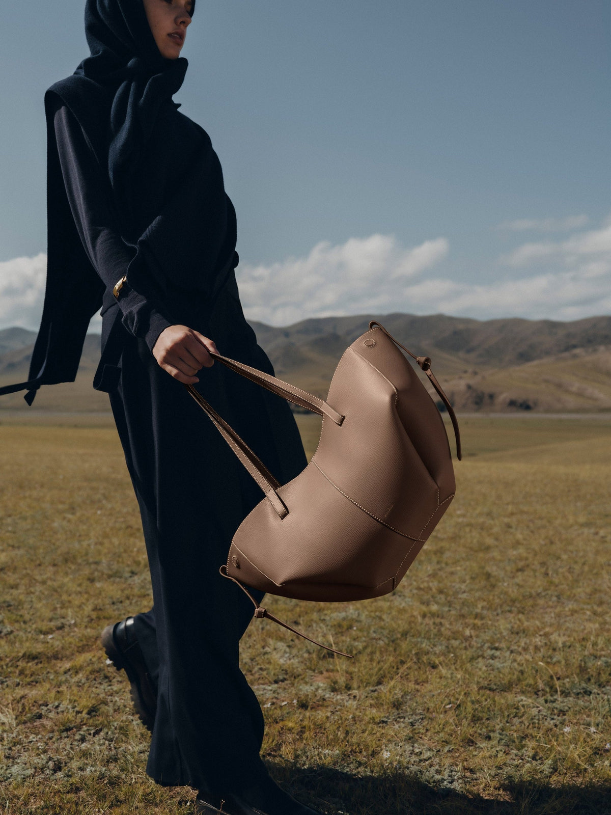 Brown Mini Tote Bag for Women