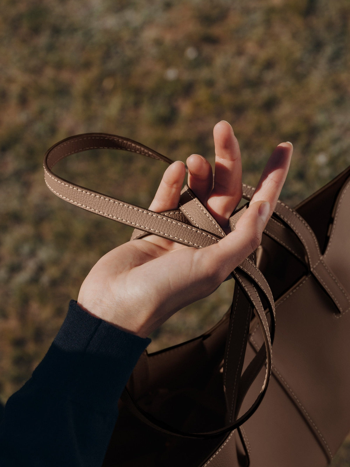 Brown Mini Tote Bag for Women