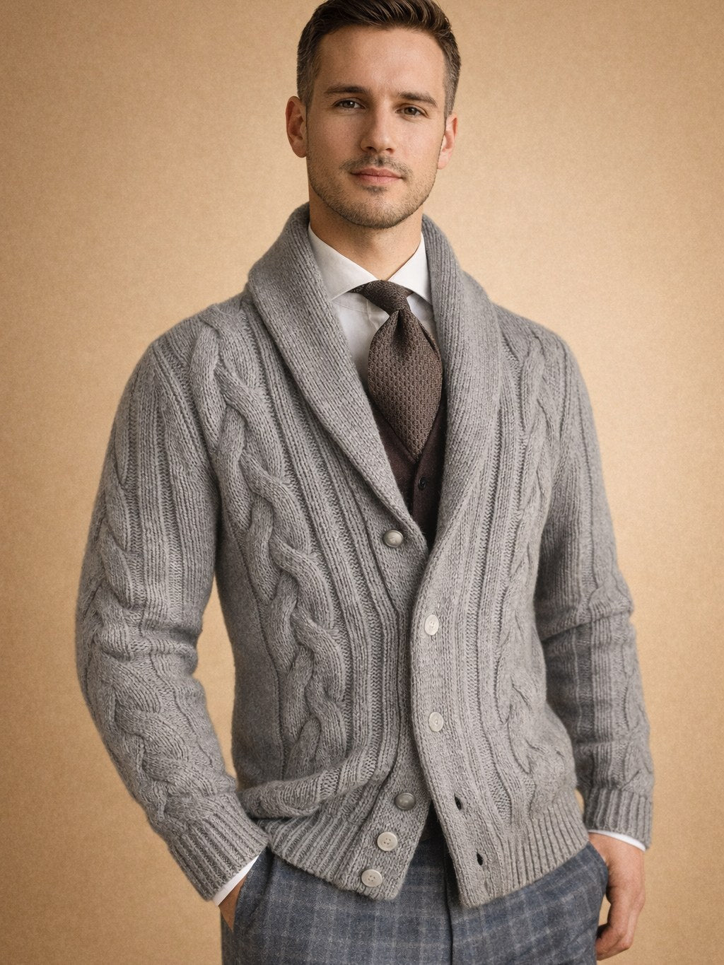 Button Cardigan for Men