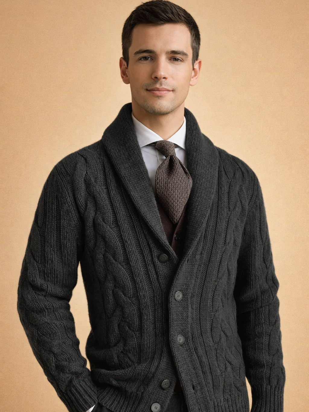 Button Cardigan for Men