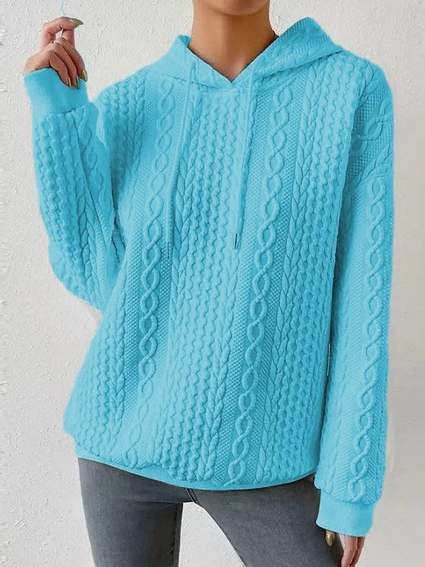 Cable Knit Hoodie for Women
