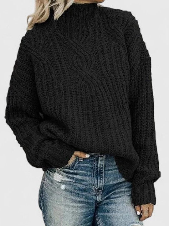 Chunky Cable Knit Sweater for Women