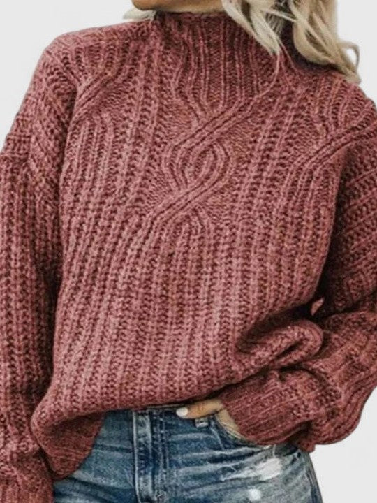 Chunky Cable Knit Sweater for Women