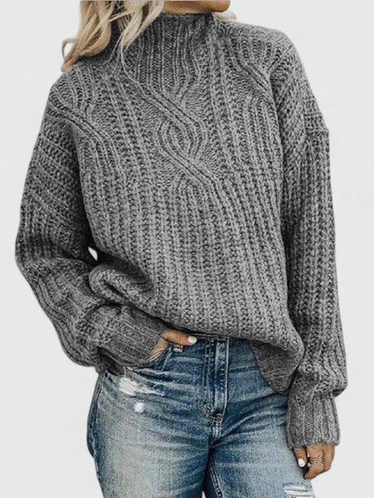 Chunky Cable Knit Sweater for Women