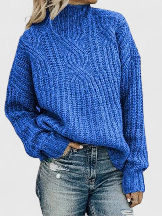 Chunky Cable Knit Sweater for Women