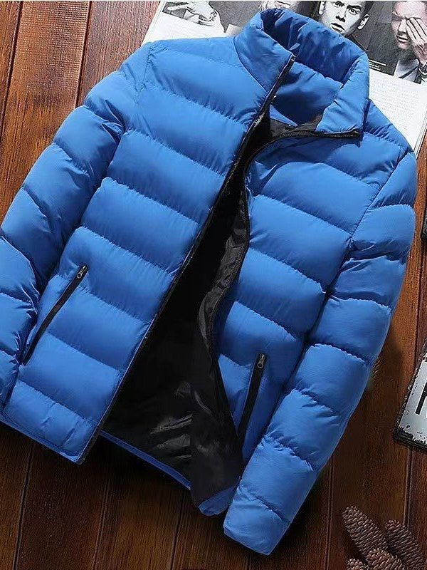 Contrast Lined Down Jacket for Men