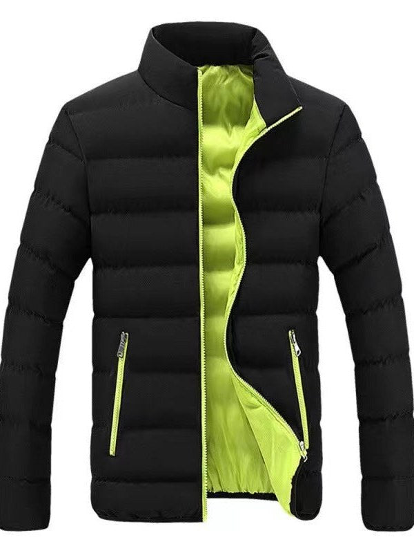 Contrast Lined Down Jacket for Men
