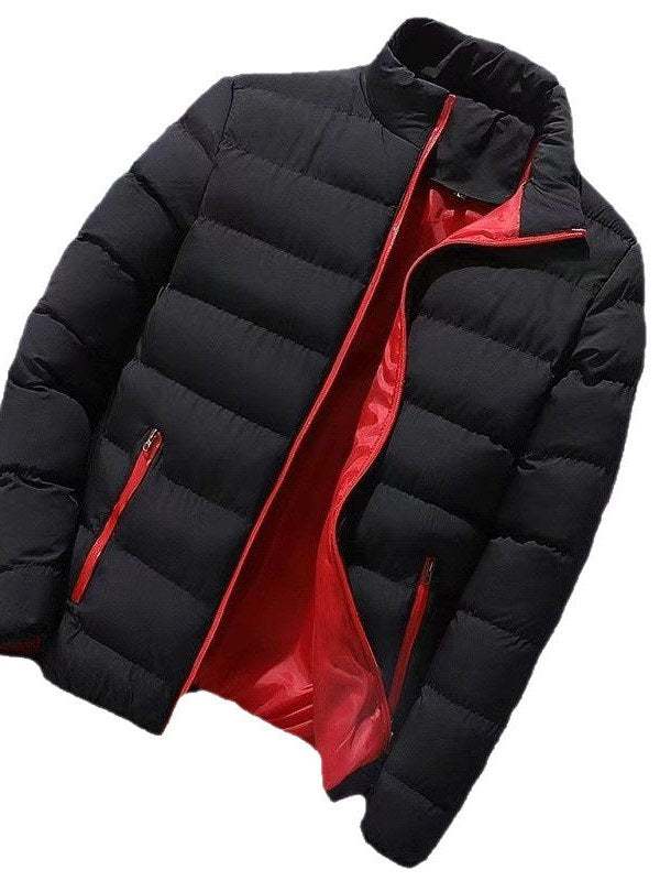 Contrast Lined Down Jacket for Men