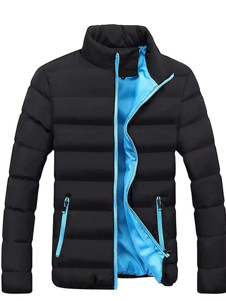 Contrast Lined Down Jacket for Men
