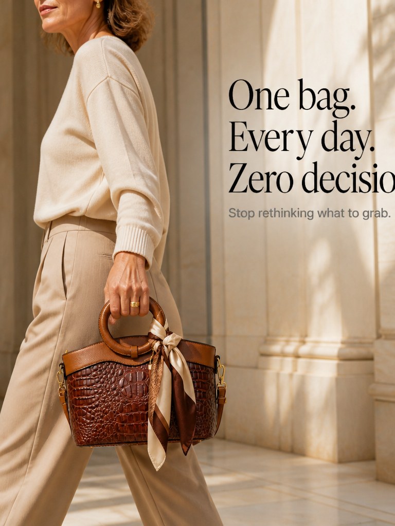 Croc Embossed Tote Bag for Women