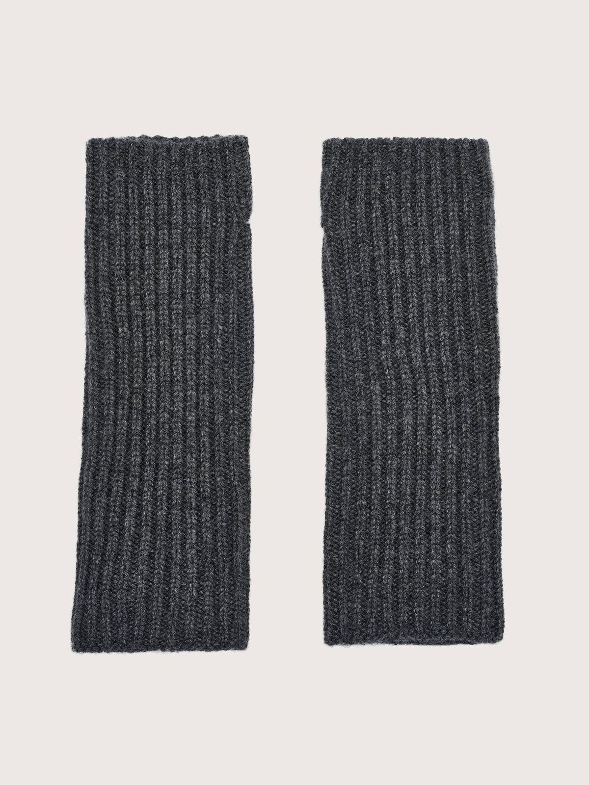 Dark Gray Cashmere Wrist Warmers for Women