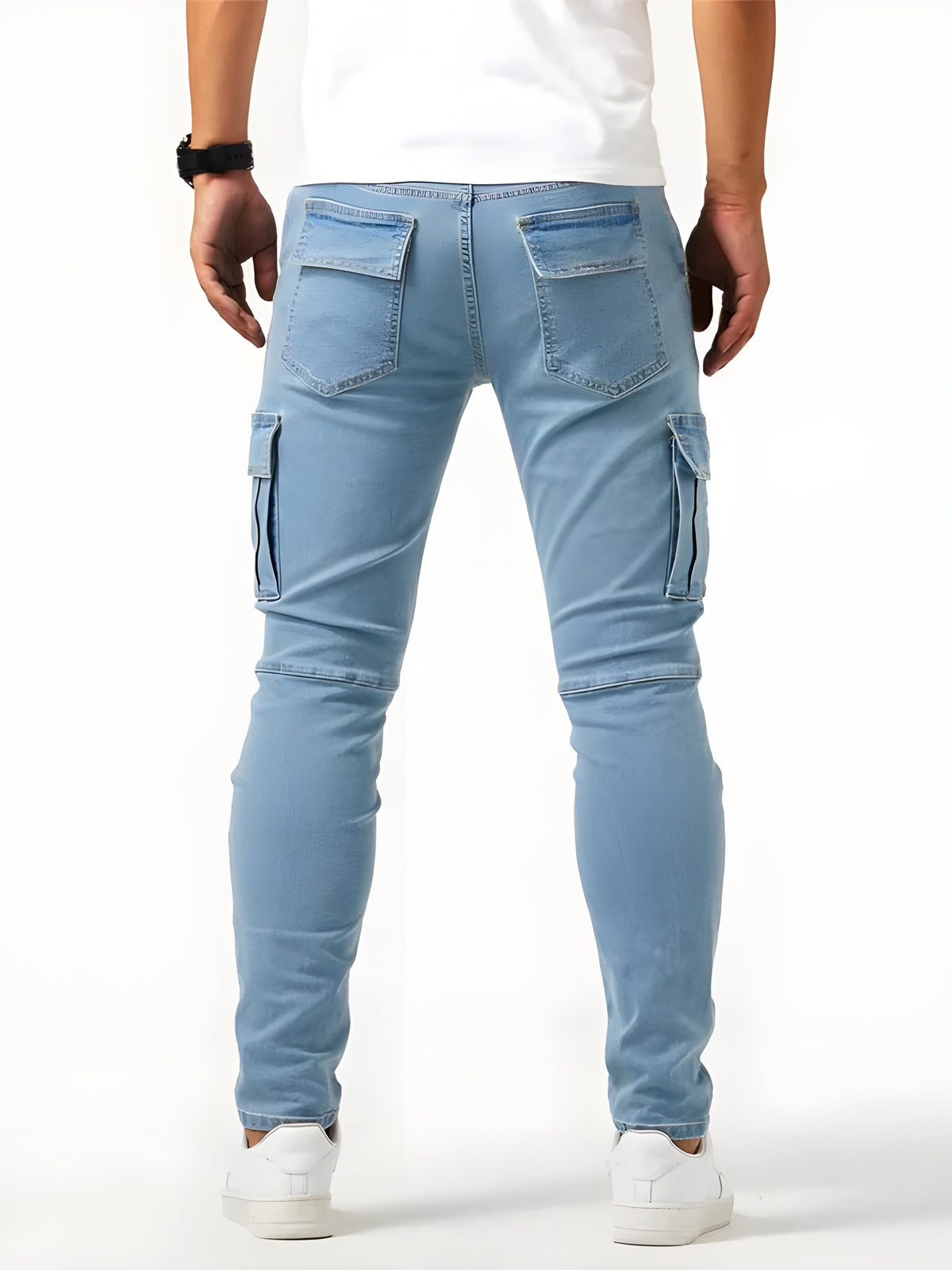 Denim Cargo Pants for Men