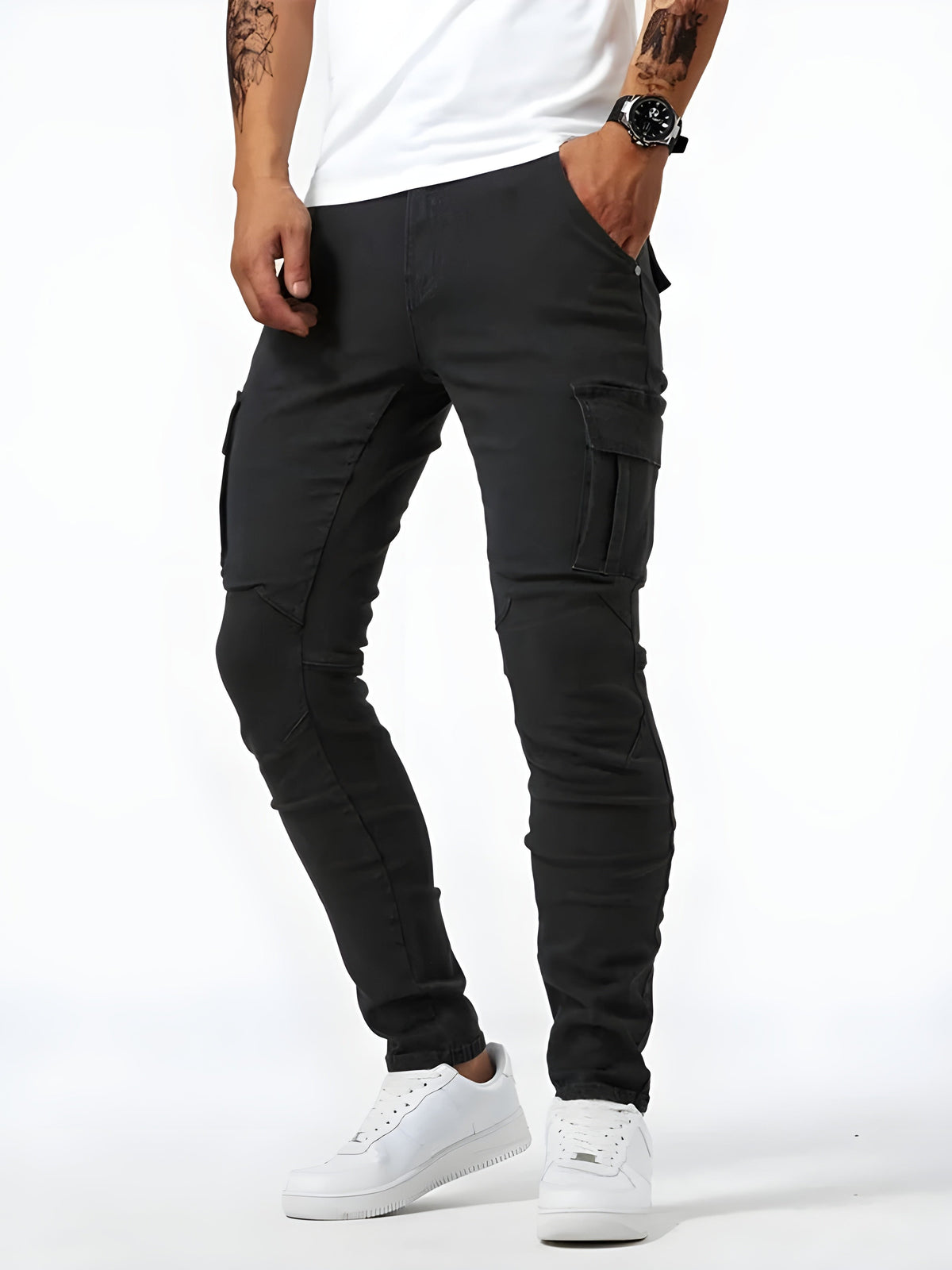 Denim Cargo Pants for Men