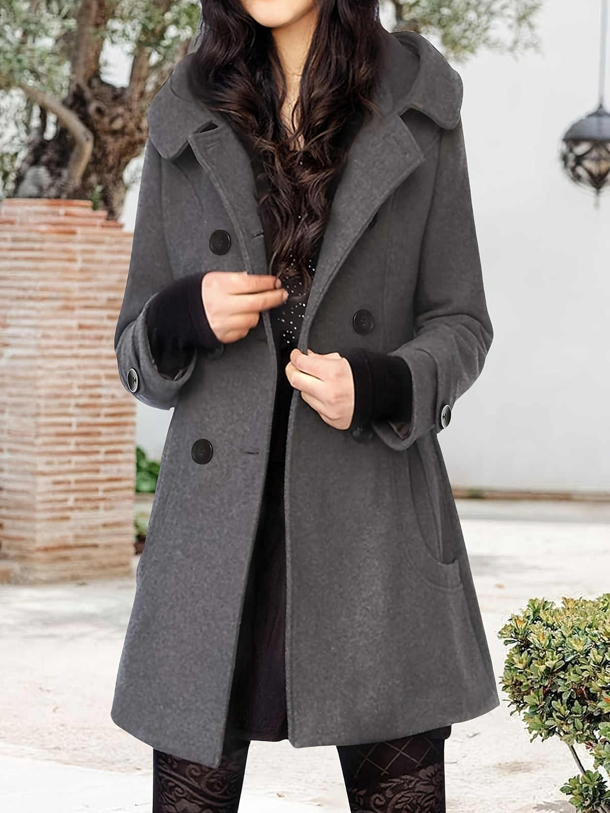 Double Breasted Coat for Women