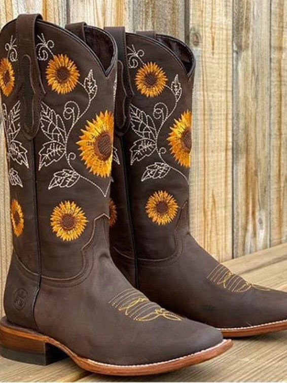 Embroidered Cowboy Boots for Women