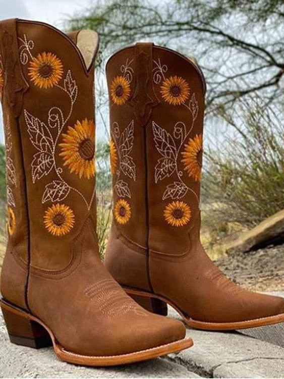 Embroidered Cowboy Boots for Women