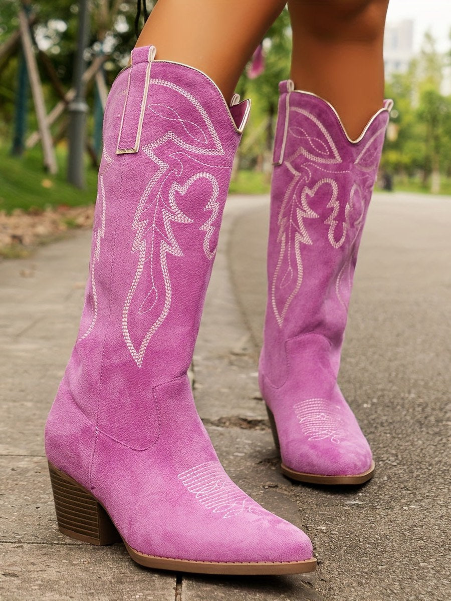 Embroidered Western Boots for Women