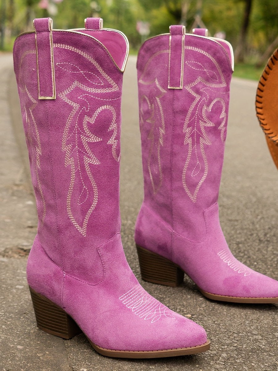 Embroidered Western Boots for Women