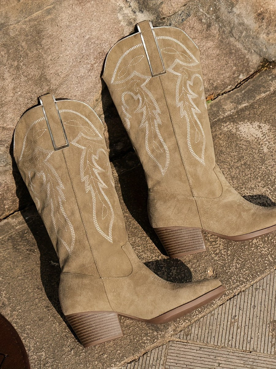 Embroidered Western Boots for Women