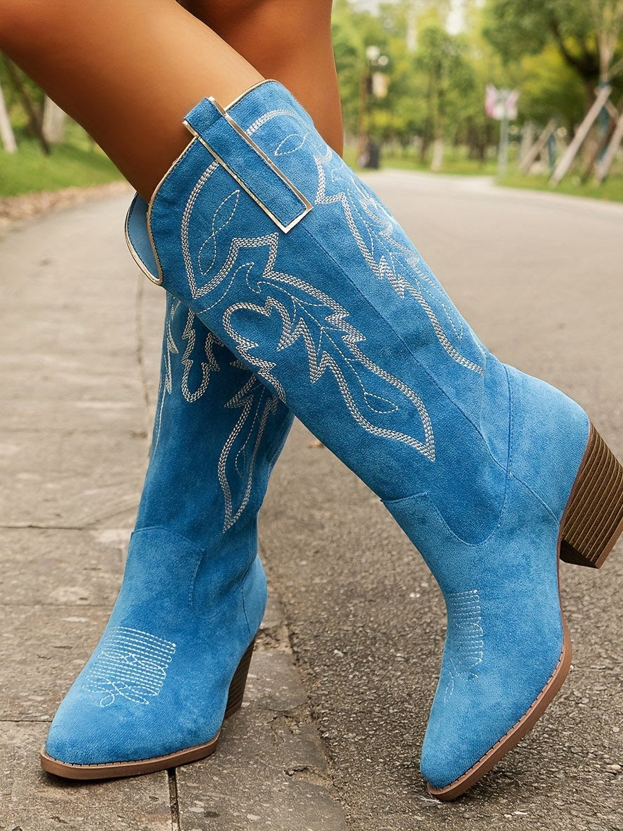 Embroidered Western Boots for Women