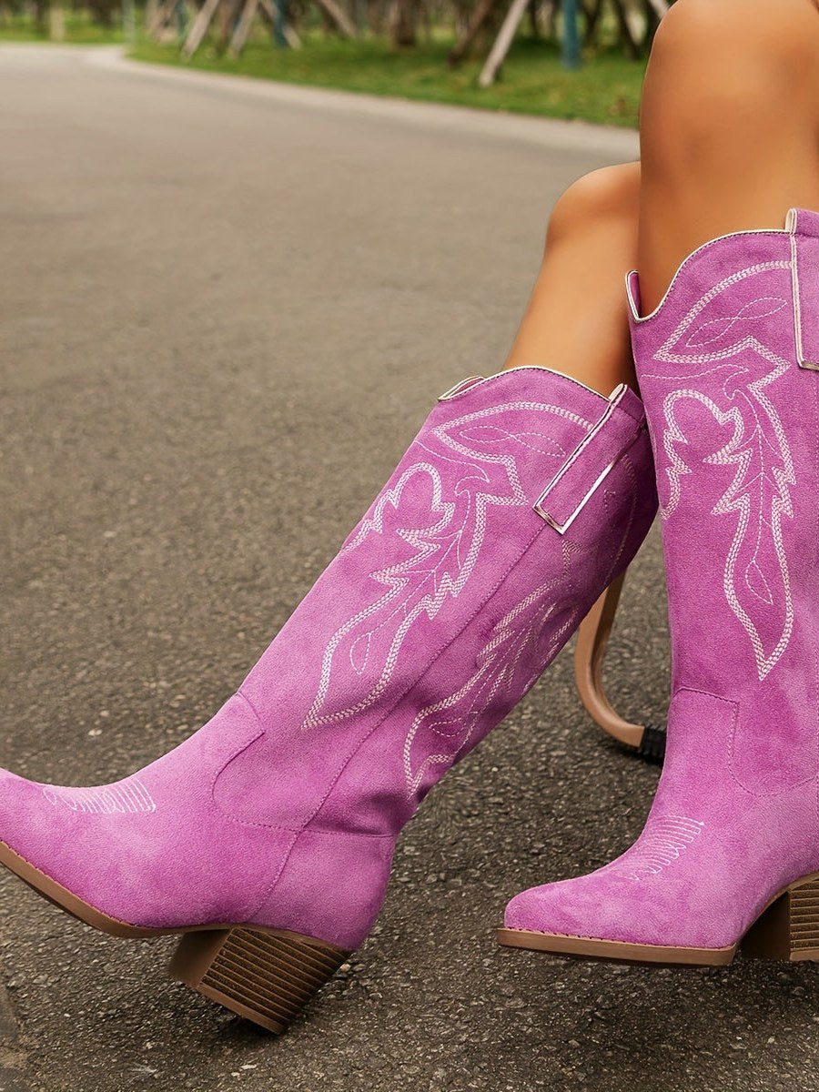Embroidered Western Boots for Women