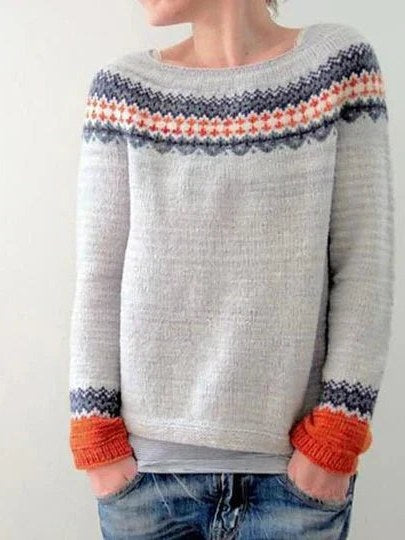 Fair Isle Sweatshirt for Women