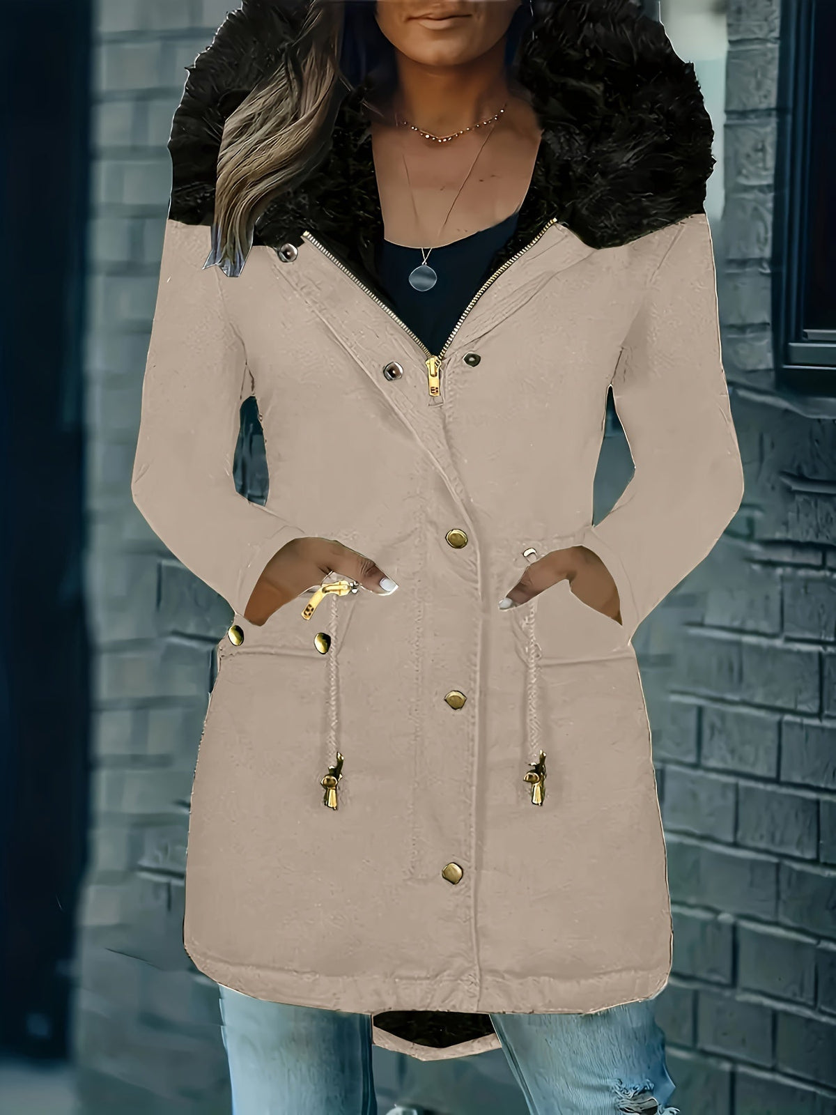 Zip Up Parka for Women