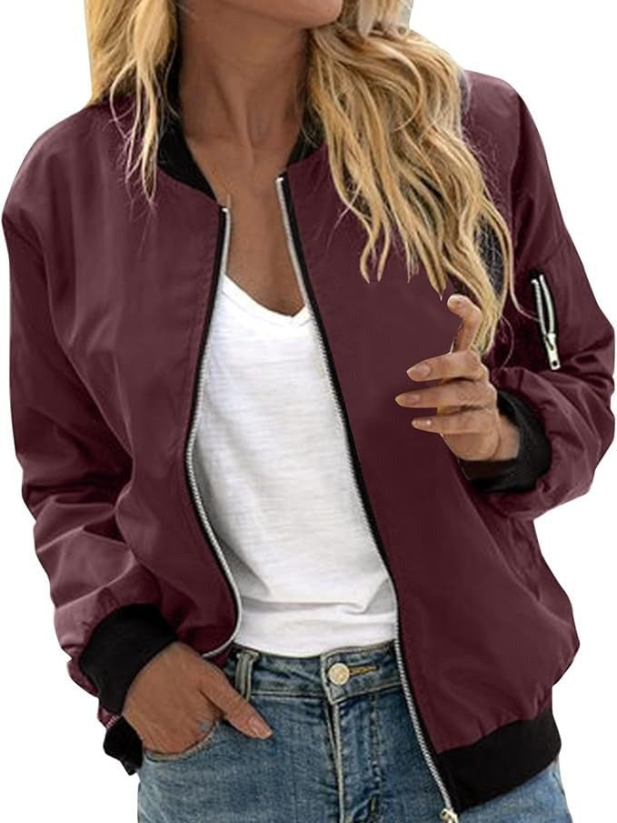 Floral Bomber Jacket for Women