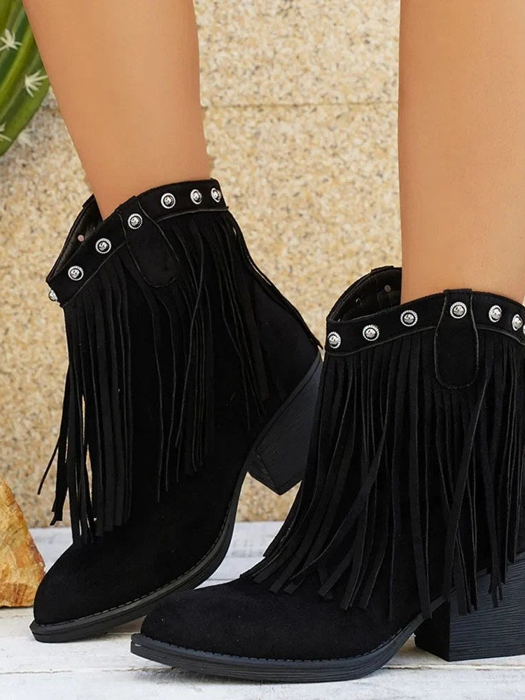 Fringe Cowboy Boots for Women