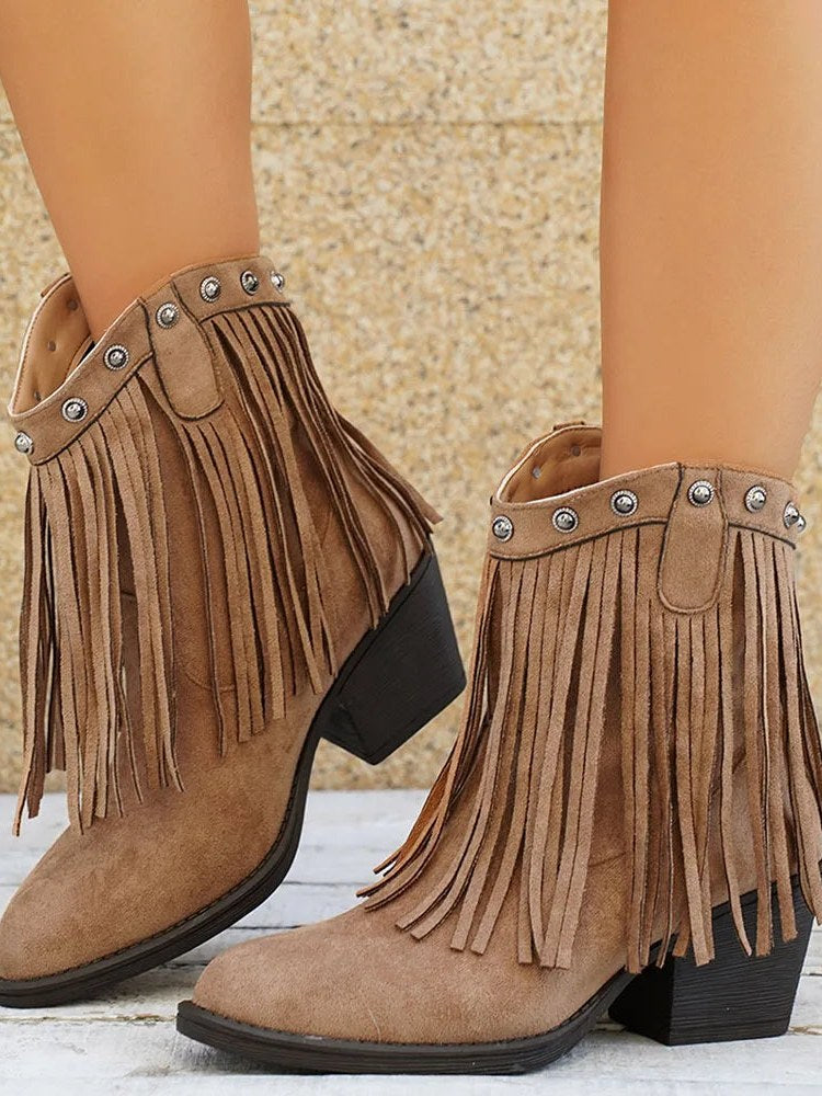 Fringe Cowboy Boots for Women