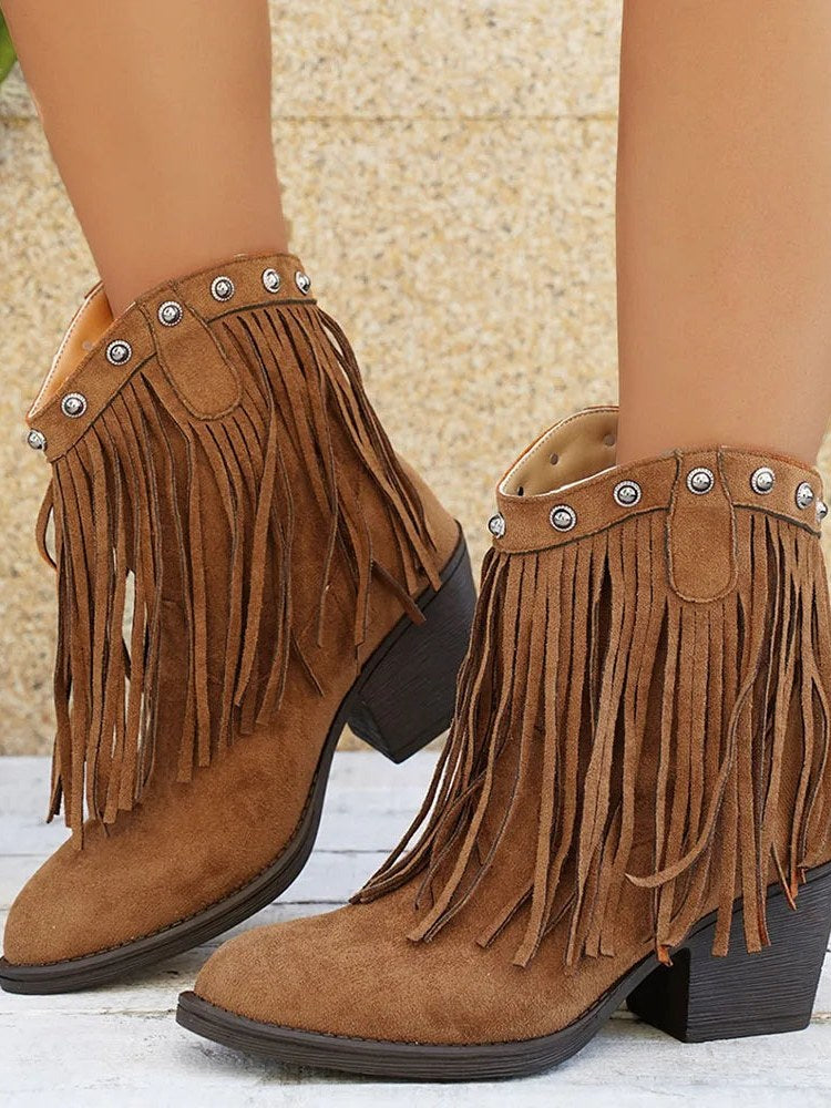 Fringe Cowboy Boots for Women